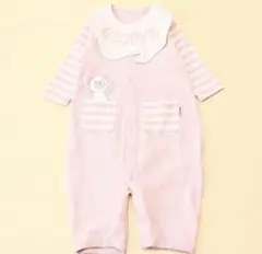 COMME CA ISM ロンパース　カバーオール　50-70 スタイ付き