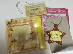 ポムポムプリン サンリオ オリジナル ミニポーチチャーム　ラバーマスコット