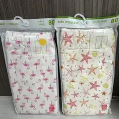 UNIQLO ベビー レギンス 7分丈 80cm 2枚セットのサムネイル