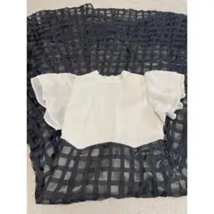 【美品】dazzlin シアーチェックコルセットワンピース Mサイズ 最終値下げ