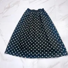 26SS AMACA アマカ　ドットロングスカート 40/L 三陽商会のサムネイル