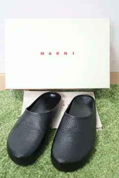 【新品】マルニ（MARNI）　オレンジレザー　サボ　サイズ「35」22.5センチ 関税送料込】MARNI マルニ レザー サボ (MARNI/サンダル