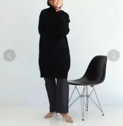 23AW美品☆デミルクスビームス 目黒越子さん ハイネックニット ワンピース 黒