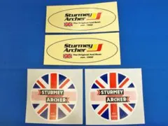 スターメーアーチャー（Sturmey Archer）円形,楕円形ステッカーセット