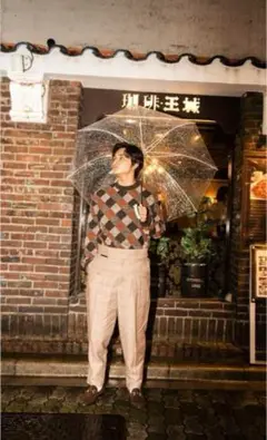 【北村匠海着用】FACTOTUM ダイヤモンド柄セーター