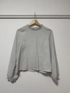 RETRO GIRL ドットブラウスFREE SIZE