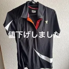 DIADORA ハーフジップ テニスウェア M ブラック - メルカリ