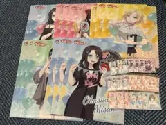 バンドリクリアファイル 5種類×3セット　オリジナルステッカー18枚