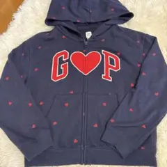 GAP ハート柄 ジップパーカー