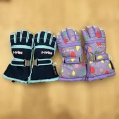 p-prity 子供用防水グローブ 2セットキッズ100〜110サイズ　15cm