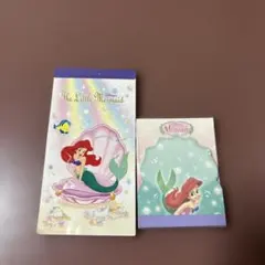 平成ものリトルマーメイド アリエル メモ帳２点セット