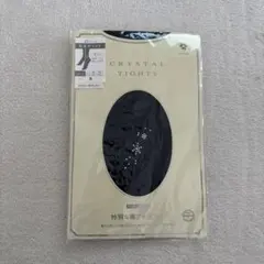 CRYSTAL TIGHTS 25デニール 黒 M-L 日本製