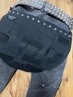 GlyPhS punkrockクラストパッチワークstudsバムフラップバッグ - メルカリ