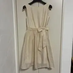 新品STRAWBERRY-FIELDSノースリーブワンピース　チュール、ベルト付