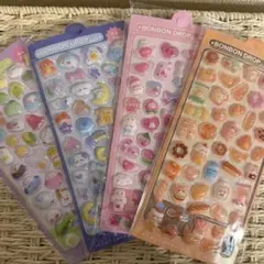 ボンボンドロップ風シール ぷくぷくシール 立体シール アニマル かわいい