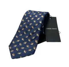 『ARMANI』 / アルマーニ ブルー シルク ネクタイ 新品未使用品