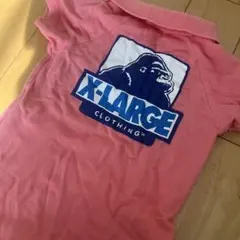 X-LARGE ピンク ポロシャツロンパース