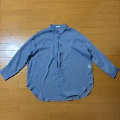 honeys シアーシャツ くすみブルー