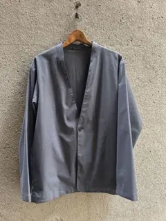 GREEN LABEL RELAXING Vネックワンボタンノーカラージャケット