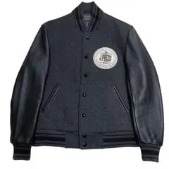 極美品 J.PRESS 袖革 スタジャン リブライン ワッペンロゴ Lサイズのサムネイル