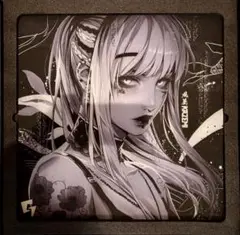 GLSSWEKS kazemi ガラスマウスパッドDark 500x500mm