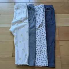 UNIQLO サイズは全て80 パンツ 4点セット レギンス 10部丈