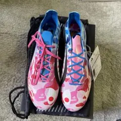 BAPE×アディダスF50 サッカースパイク26ピンク/ブルー