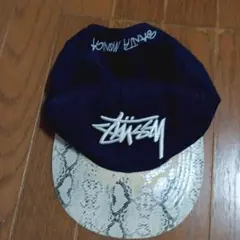 Stussy ネイビー ベースボールキャップ