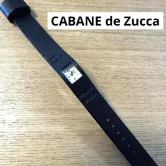 CABANE de ZUCCA カバンドズッカ　腕時計／レザーベルト／ブラック