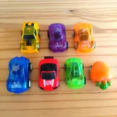 キットカットチョロQ　カラフルプルバックカー　ミニカー　7台セット