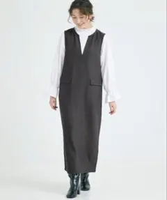 coca ジャンパースカート ウーリッシュツイル Mサイズ