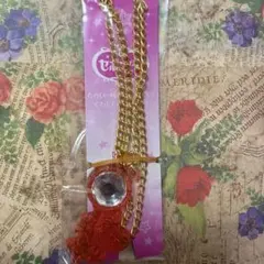 オレンジクマ型ネックレス