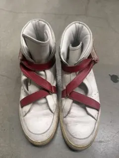 KRISVANASSCHE ハイカットスニーカー ホワイト レッドのサムネイル