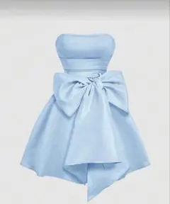 ショートドレス　ブルー