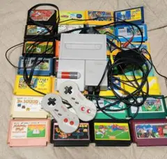 ニューファミコン & ソフト28本 動作品