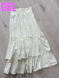 【美品】GRL マーメイドスカート L アシメ ティアード フリル 人