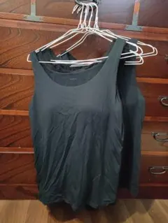 6枚 ユニクロ カップ付きインナー ブラック XLサイズ