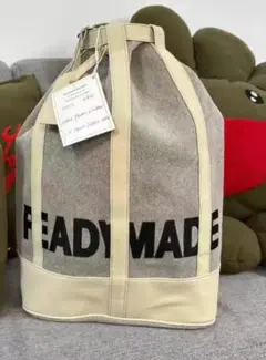 【美品】READYMADEトートバッグ グレー/ベージュ