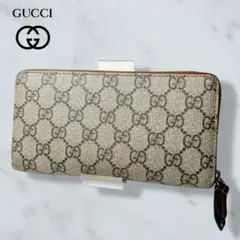 01 美品 GUCCI PVC 長財布 ラウンドファスナー GGスプリーム c4 011 美品 GUCCI PVC 長財布 GGスプリーム ラウンドファスナー - メルカリ