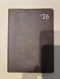 中*治様 2026年用　高級感あり！！合成皮革手帳！新品未使用品！定価の90%オ