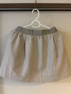 JILL STUART ベージュ ラメ混　ミニスカート