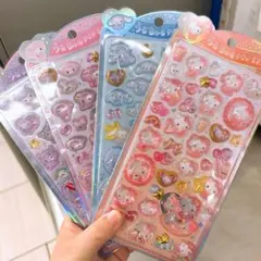 【バラ売り不可】正規品 うるちゅるポップシール サンリオ　4枚セット