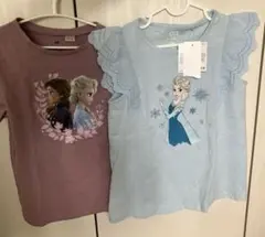 アナ雪Tシャツ 130 2枚セット ユニクロ UT H&Mのサムネイル