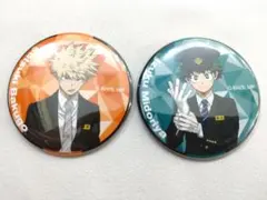 僕のヒーローアカデミア ヒロアカ 缶バッジ 爆豪勝己　緑谷出久セット　静鉄電車