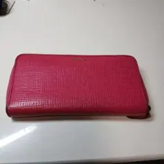 ★人気のピンク！　COACH　ジッパー式　長財布　女性用★