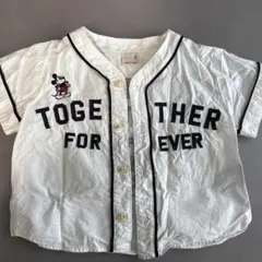 petit main ミッキーマウス 半袖シャツ 90cm