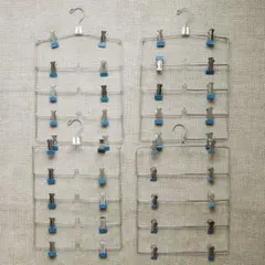 スチール製スカート・パンツハンガー5連 4個セット