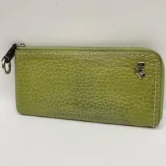 PELLE BORSA ペレボルサ 長財布 お札入れ L字ファスナー グリーン