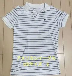 American Eagle 鹿の子　ポロシャツ　USサイズ Sサイズのサムネイル