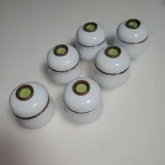 白い陶器製お猪口 6個セット